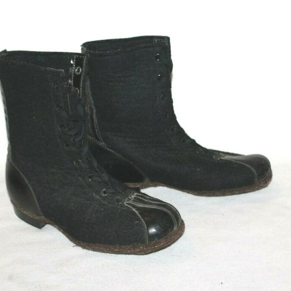 Cadillac Mens Shoes Boots Black Size 7/8?? Vintage - Picture 2 of 9